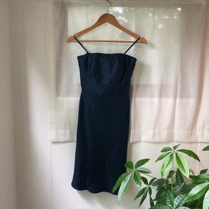 Strapless Navy Silk Dress (MUST GO BY 8/6)